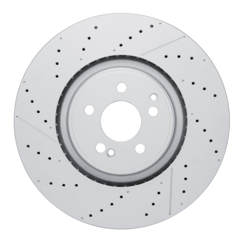 Mercedes-Benz GLE53 AMG Brake Rotor (1) - Rear - R1 Concepts - GEOSPEC Coated Rotor - Drilled and Slotted - `21-`25 Mercedes-Benz GLE53 AMG Brake Rotor (1) - Rear - R1 Concepts - GEOSPEC Coated Rotor - Drilled and Slotted - `21-`25